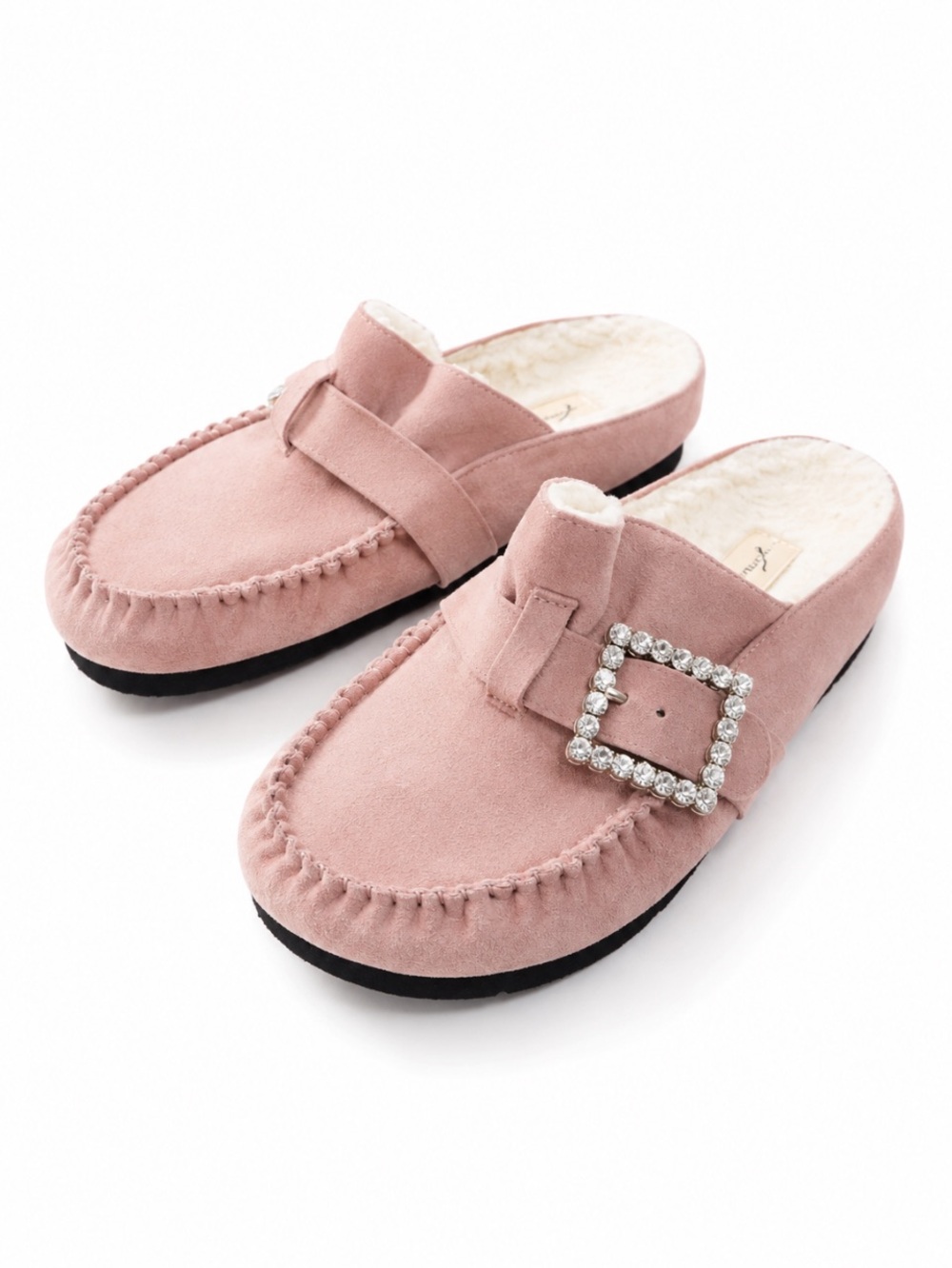 FREE PEOPLE Shearing After Riding Mules in Frost Pink Suede Size 10 💥NWOT💥